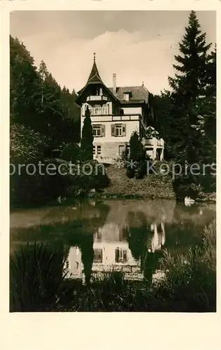 AK / Ansichtskarte Freudenstadt Haus am Walde Pension Gaestehaus Teich Kurort im Schwarzwald Kat. Freudenstadt