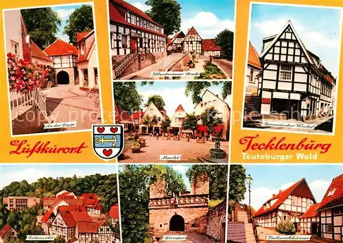 AK / Ansichtskarte Tecklenburg Markt Burgtor Romantischer Winkel Kat. Tecklenburg