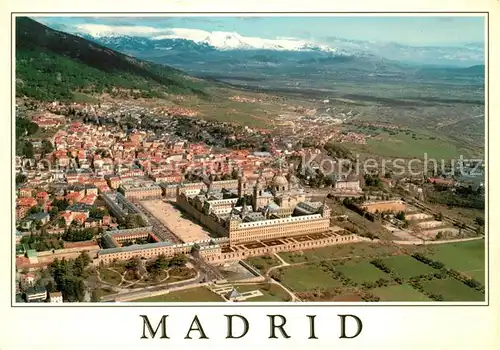 AK / Ansichtskarte Madrid Spain San Lorenzo de El Escorial Vista aerea Kat. Madrid