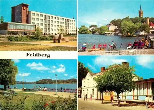 AK / Ansichtskarte Feldberg Mecklenburg FDGB Erholungsheim Freundschaft Bettenhaus Terrasse Haussee Kat. Feldberger Seenlandschaft