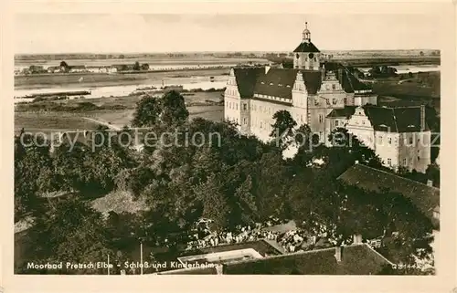 AK / Ansichtskarte Pretzsch Elbe Schloss Kinderheim Kat. Bad Schmiedeberg