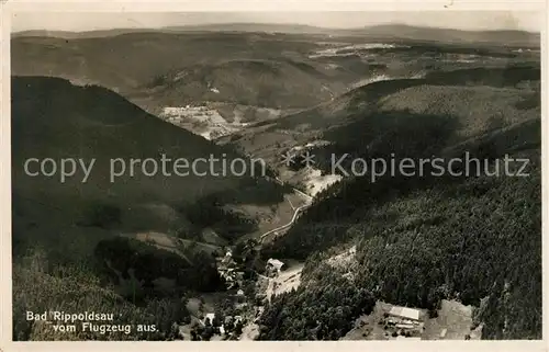 AK / Ansichtskarte Bad Rippoldsau Schwarzwald Fliegeraufnahme Kat. Bad Rippoldsau Schapbach