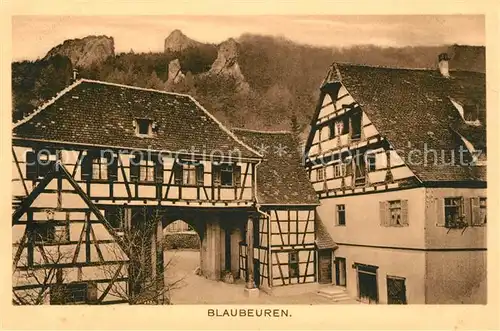 AK / Ansichtskarte Blaubeuren Fachwerkhaeuser Kat. Blaubeuren