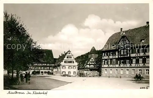 AK / Ansichtskarte Maulbronn Klosterhof Kat. Maulbronn