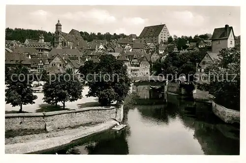 AK / Ansichtskarte Schwaebisch Hall Altstadt Partie an der Kocher Kat. Schwaebisch Hall