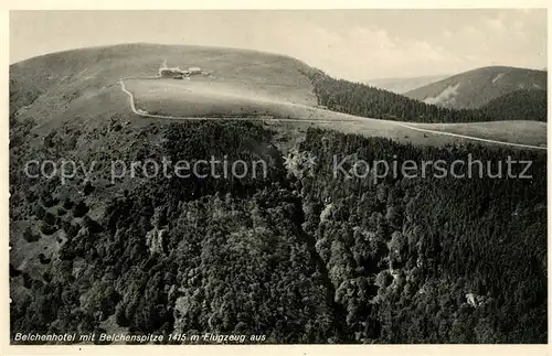 AK / Ansichtskarte Belchen Baden mit Belchenspitze vom Flugzeug aus Kat. Neuenweg