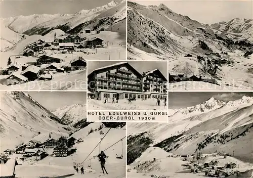 AK / Ansichtskarte Obergurgl Soelden Tirol Hotel Edelweiss Panorama Sessellift Kat. Soelden oetztal