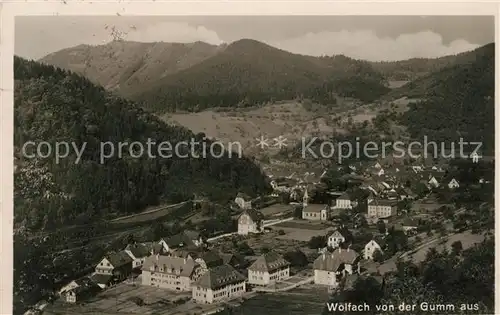 AK / Ansichtskarte Wolfach Blick von der Gumm Kat. Wolfach Schwarzwald