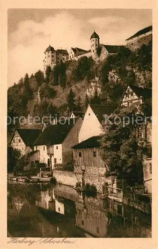 AK / Ansichtskarte Harburg Schwaben Partie am Fluss Kat. Harburg (Schwaben)