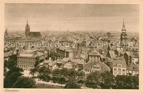 AK / Ansichtskarte Hannover Stadtbild mit Kirchen Kupfertiefdruck Kat. Hannover