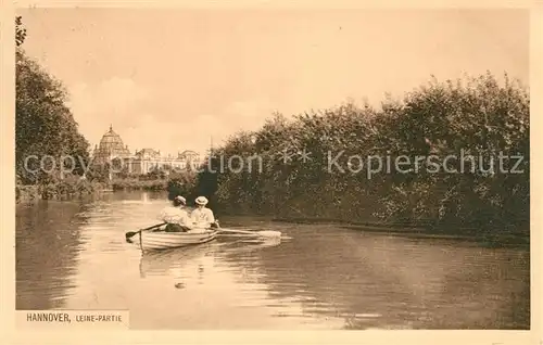 AK / Ansichtskarte Hannover Leinepartie Ruderboot Kat. Hannover