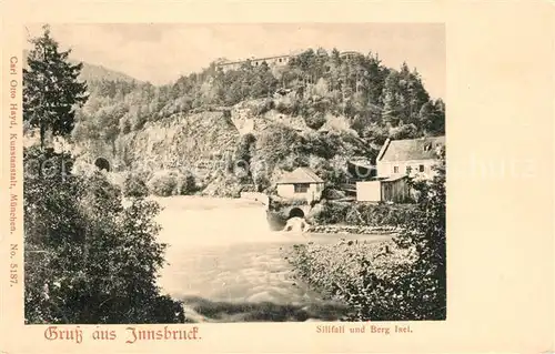 AK / Ansichtskarte Innsbruck Sillfal und Berg Isel Wasserfall Kat. Innsbruck