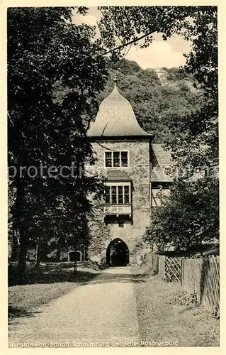 AK / Ansichtskarte Schaumburg Rinteln Schloss Schaumburb Burgtor Kat. Rinteln