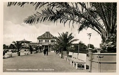 AK / Ansichtskarte Hannover Maschsee Nordufer mit Restaurant Kat. Hannover