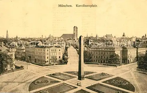 AK / Ansichtskarte Muenchen Karolinenplatz Kat. Muenchen