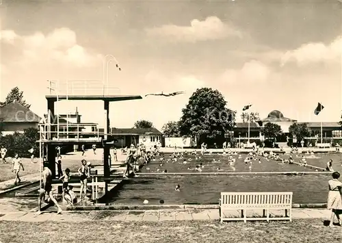 AK / Ansichtskarte Waltershausen Gotha Schwimmbad Kat. Waltershausen