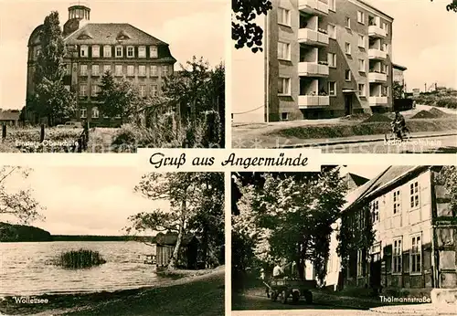 AK / Ansichtskarte Angermuende Oberschule Thaelmannstrasse Wollettsee Kat. Angermuende