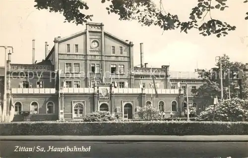 AK / Ansichtskarte Zittau Hauptbahnhof Kat. Zittau