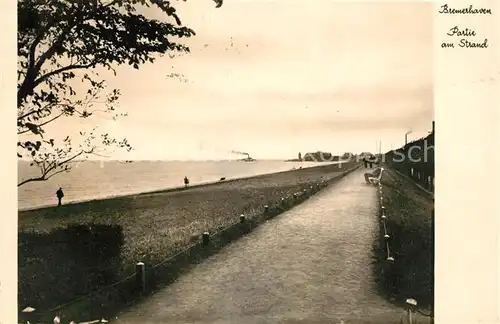 AK / Ansichtskarte Bremerhaven Partie am Strand Kat. Bremerhaven