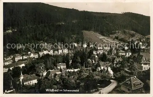 AK / Ansichtskarte Wildbad Schwarzwald Fliegeraufnahme Kat. Bad Wildbad