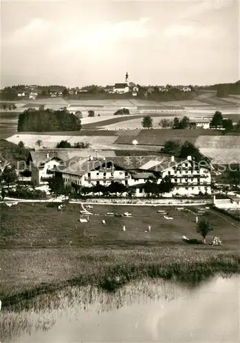 AK / Ansichtskarte Pelham Oberbayern Cafe Pension Seeblick Gut Foerg Kat. Bad Endorf