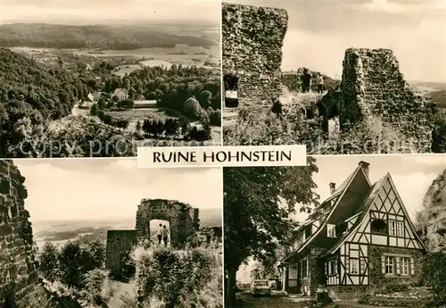 AK / Ansichtskarte Neustadt Harz Ruine Hohnstein Burggaststaette Landschaftspanorama Kat. Neustadt Harz