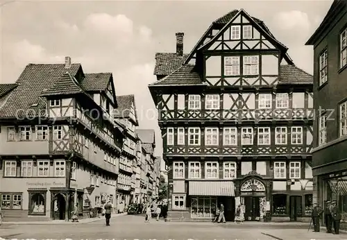 AK / Ansichtskarte Hann. Muenden Marktstrasse Lange Strasse Fachwerkhaeuser Kat. Hann. Muenden