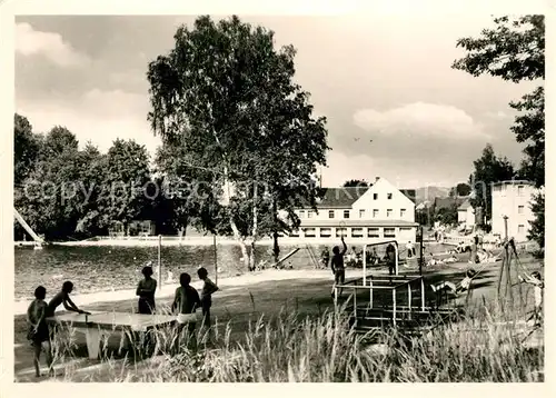 AK / Ansichtskarte Hetzdorf Floeha Sumpfmuehle Schwimmbad