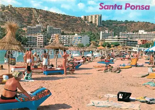 AK / Ansichtskarte Santa Ponsa Mallorca Islas Baleares Strand Kat. Calvia