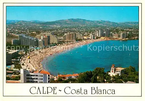 AK / Ansichtskarte Calpe Vista general playa de levante Kat. Alicante