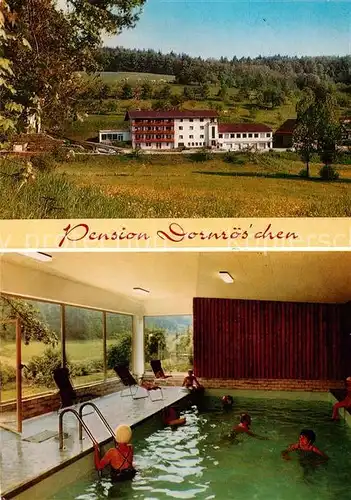 AK / Ansichtskarte Hoechst Odenwald Pension Dornroeschen Hallenbad Erholungsort Kat. Hoechst i. Odw.