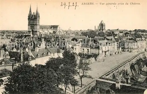 AK / Ansichtskarte Angers Vue prise du Chateau Kat. Angers