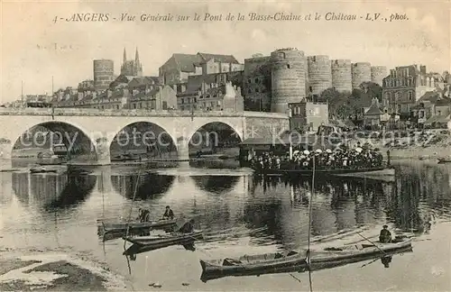 AK / Ansichtskarte Angers Pont de la Basse Chaine Chateau Kat. Angers