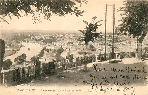 AK / Ansichtskarte Angouleme Vue pris de la Place du Palet Kat. Angouleme