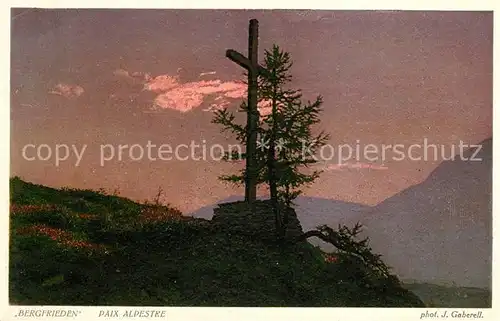 AK / Ansichtskarte Foto Gaberell J. Nr. 4833 Bergfrieden Paix Alpestre  Kat. Fotografie