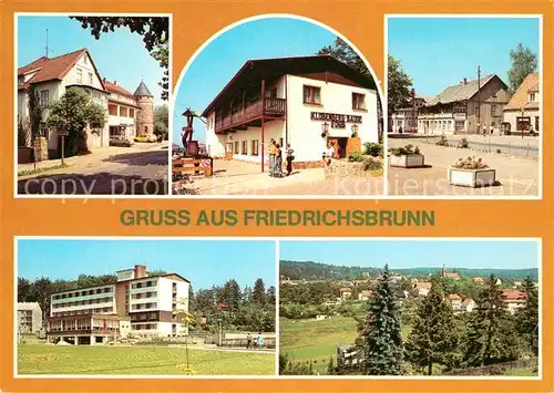 AK / Ansichtskarte Friedrichsbrunn Harz HO Gaststaette Brockenblick Klobenberg Baude FDGB Bettenhaus Kat. Friedrichsbrunn