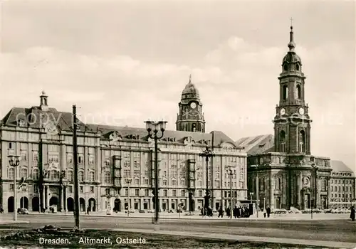 AK / Ansichtskarte Dresden Altmarkt Ostseite Kat. Dresden Elbe