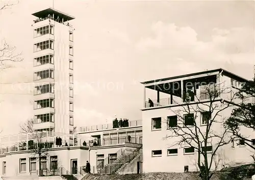 AK / Ansichtskarte Berlin Mueggelturm mit Gaststaette Kat. Berlin