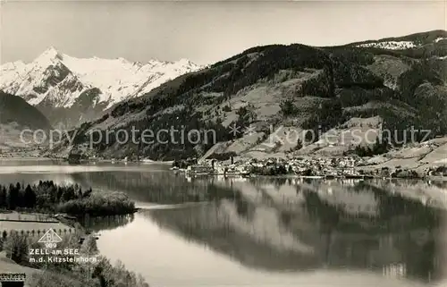 AK / Ansichtskarte Zell See Panorama Blick ueber den See zum Kitzsteinhorn Hohe Tauern Kat. Zell am See