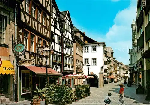 AK / Ansichtskarte Ahrweiler Ahr Fussgaengerzone Altstadt Fachwerkhaeuser Kat. Bad Neuenahr Ahrweiler