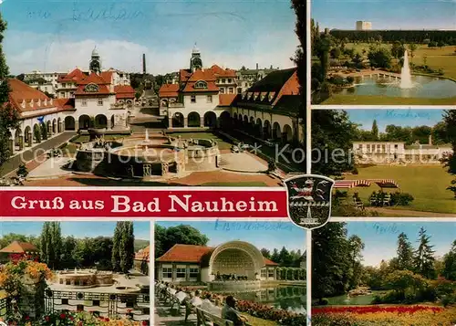 AK / Ansichtskarte Bad Nauheim Platz Fontaene Kurpark Konzertpavillon Kat. Bad Nauheim