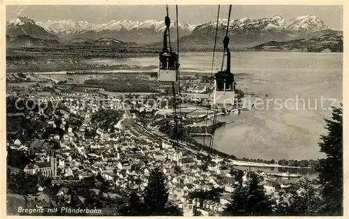 AK / Ansichtskarte Seilbahn Pfaenderbahn Bregenz  Kat. Bahnen