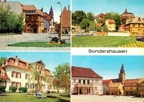 AK / Ansichtskarte Sondershausen Thueringen Wilhelm Pieck Strasse Rathaus Gaststaette Zum Possen Kat. Sondershausen