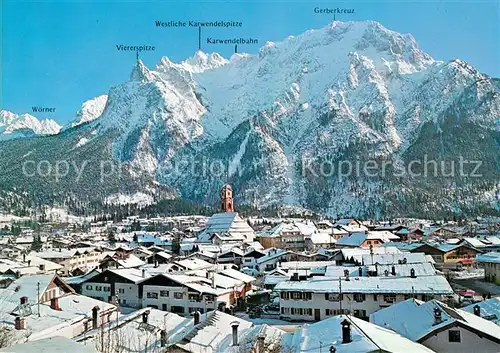 AK / Ansichtskarte Mittenwald Karwendel Tirol Woerner Viererspitze Gerberkreuz Kat. Schwaz