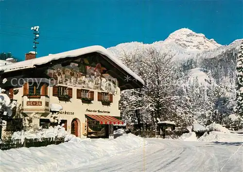 AK / Ansichtskarte Bayrischzell Dorfpartie mit Wendelstein Kat. Bayrischzell