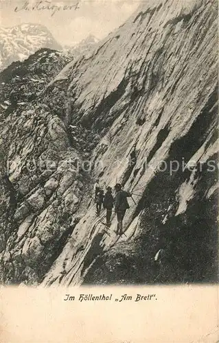 AK / Ansichtskarte Bergsteigen Klettern Hoellenthal Am Brett  Kat. Bergsteigen