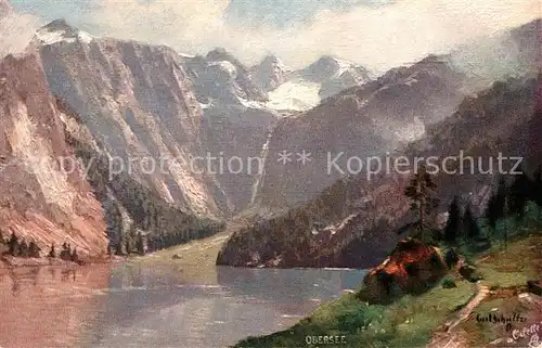 AK / Ansichtskarte Verlag Tucks Oilette Nr. 688 Berchtesgaden Obersee Carl Schultze  Kat. Verlage