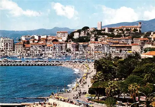 AK / Ansichtskarte Cannes Alpes Maritimes The harbour and the Suquet Kat. Cannes