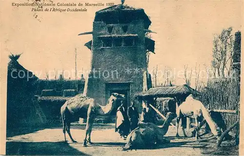 AK / Ansichtskarte Exposition Coloniale Marseille 1922  Palais de l Afrique Occidentale  Kat. Marseille