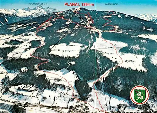 AK / Ansichtskarte Schladming Obersteiermark Planai Skigebiet Fliegeraufnahme Kat. Schladming
